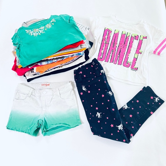 Lot of 20 Girls Gap, Justice , H&M and other brands Jeans, leggings,Sz 7/8 M